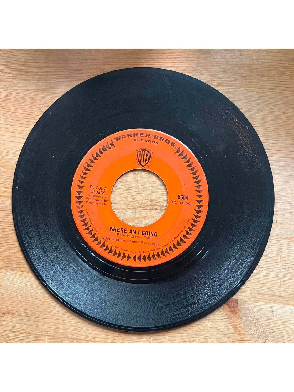 Petula Clark - Where am I Going/My Love 45rpm VG+ R10